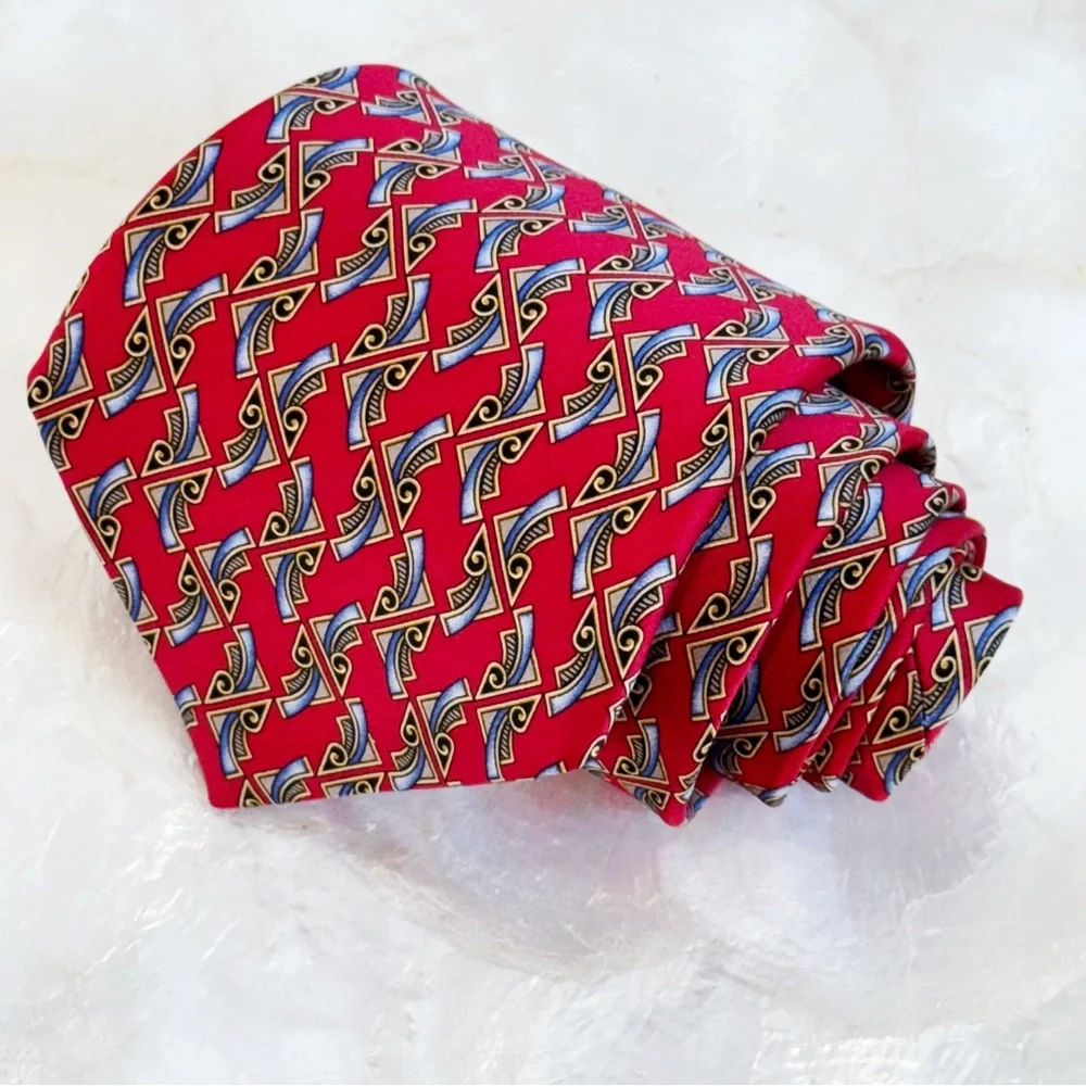 Robert Talbott Nordstrom Red Men’s Silk Tie Handsewn 56”